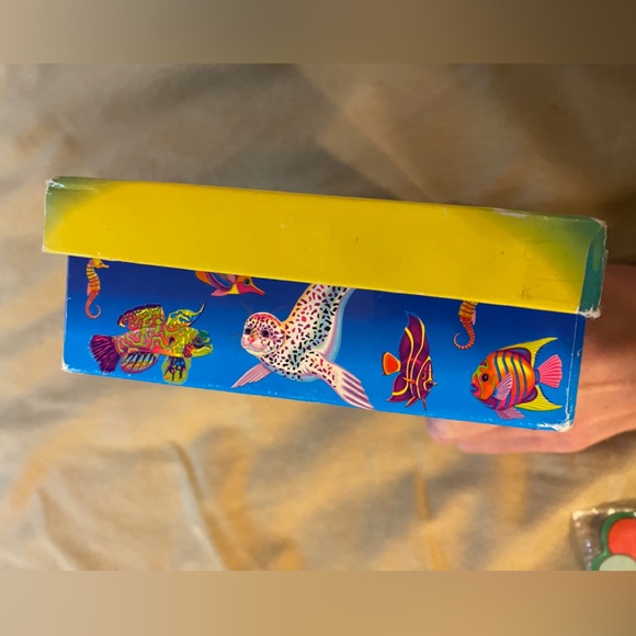 Vintage Lisa Frank seal pup rainbow reed cardboard box - Picture 5 of 11